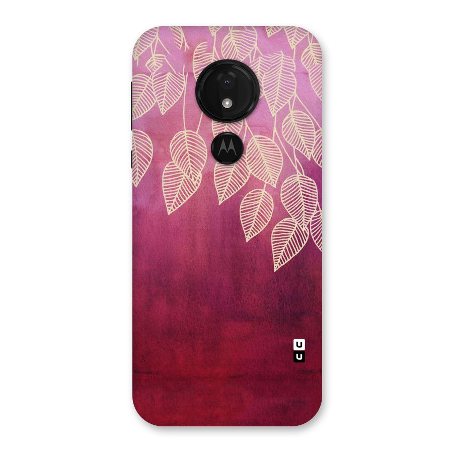 Leafy Outline Back Case for Moto G7 Power
