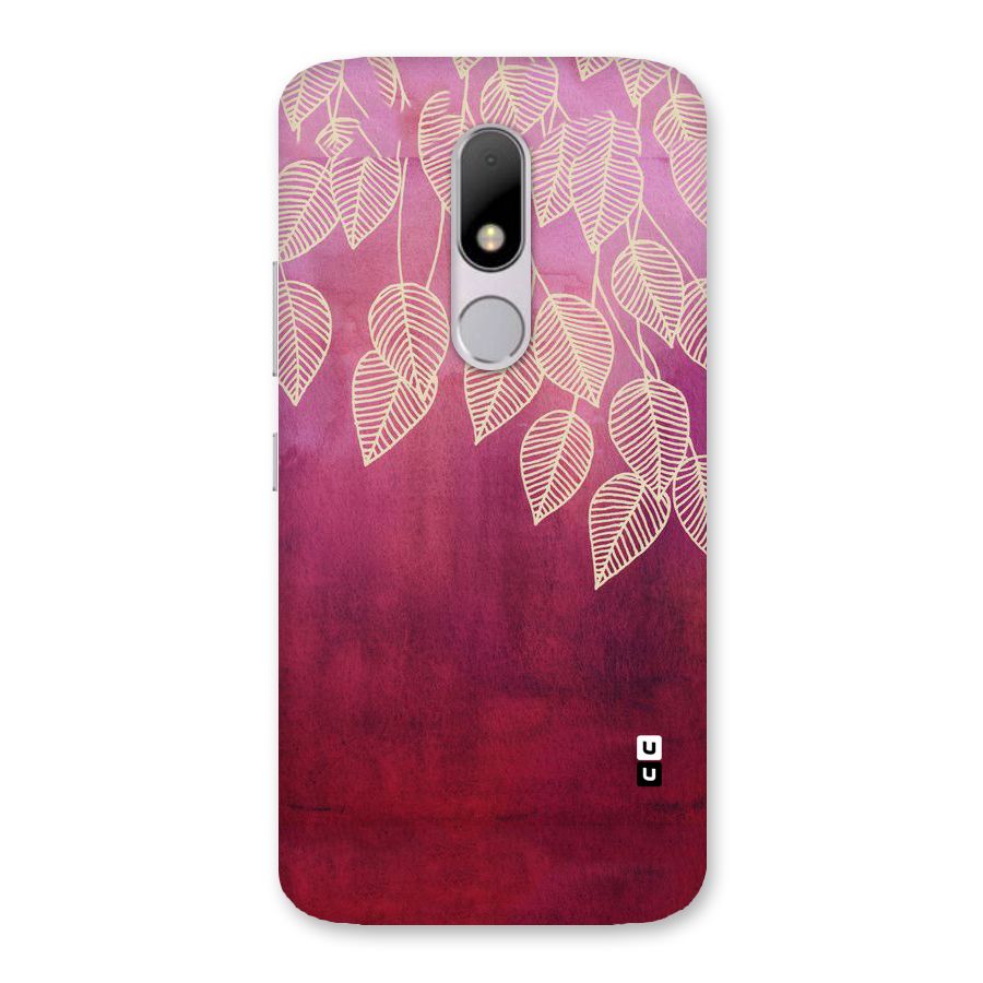 Leafy Outline Back Case for Moto M