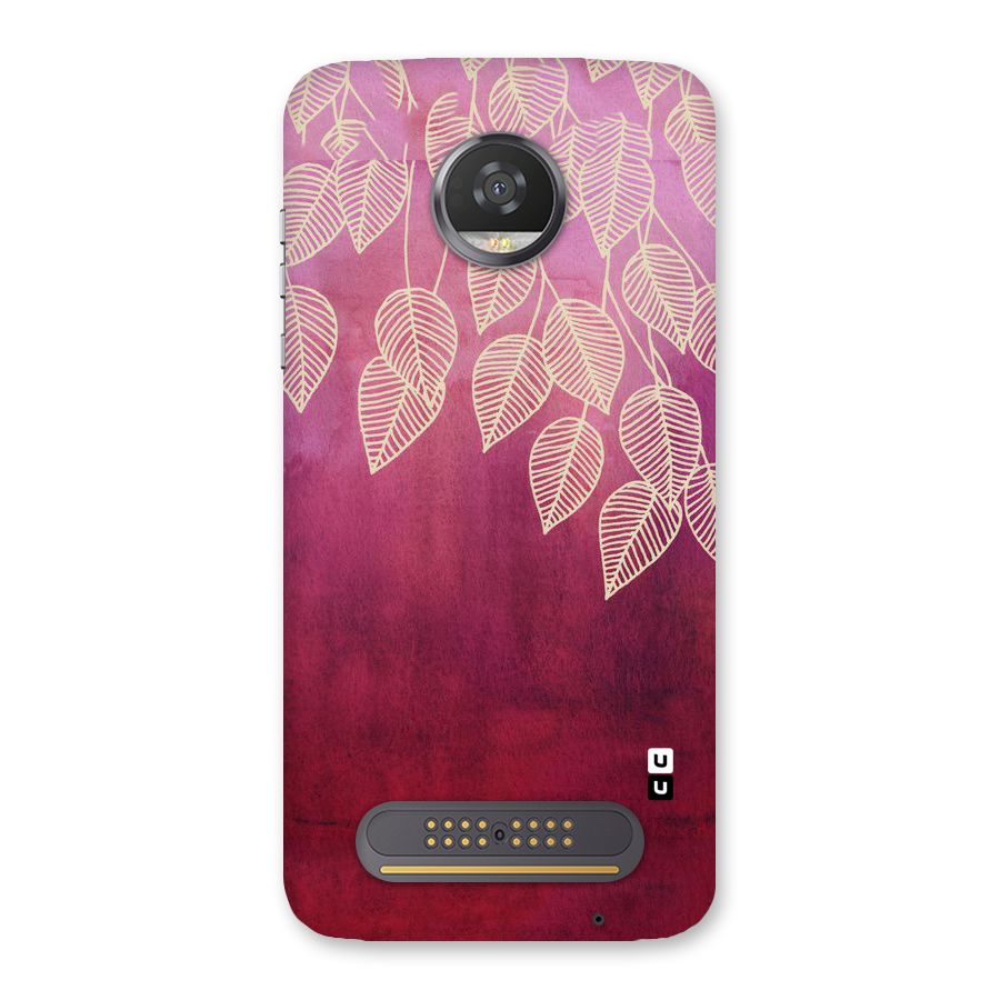Leafy Outline Back Case for Moto Z2 Play