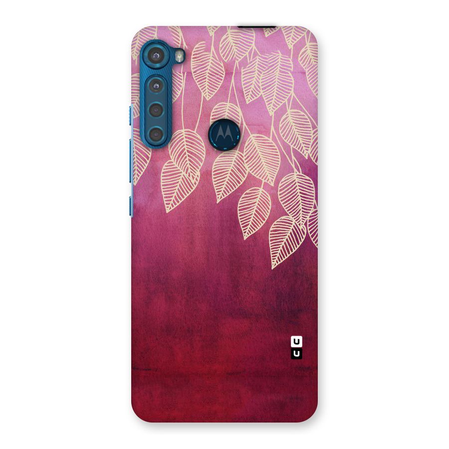 Leafy Outline Back Case for Motorola One Fusion Plus