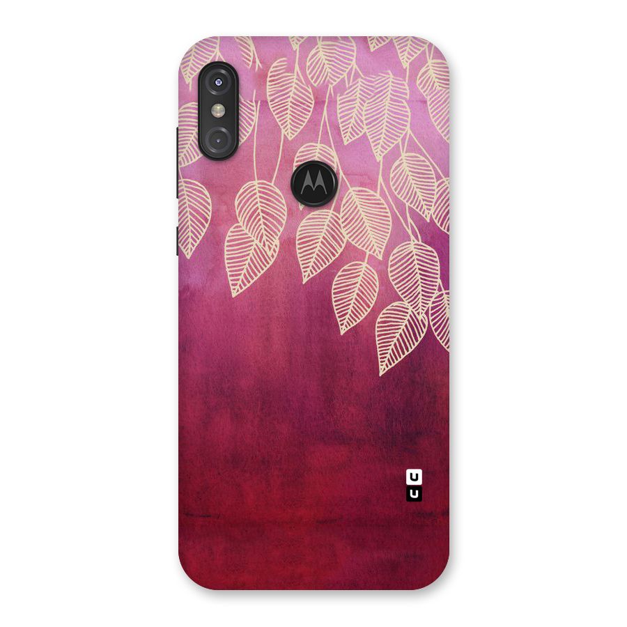 Leafy Outline Back Case for Motorola One Power