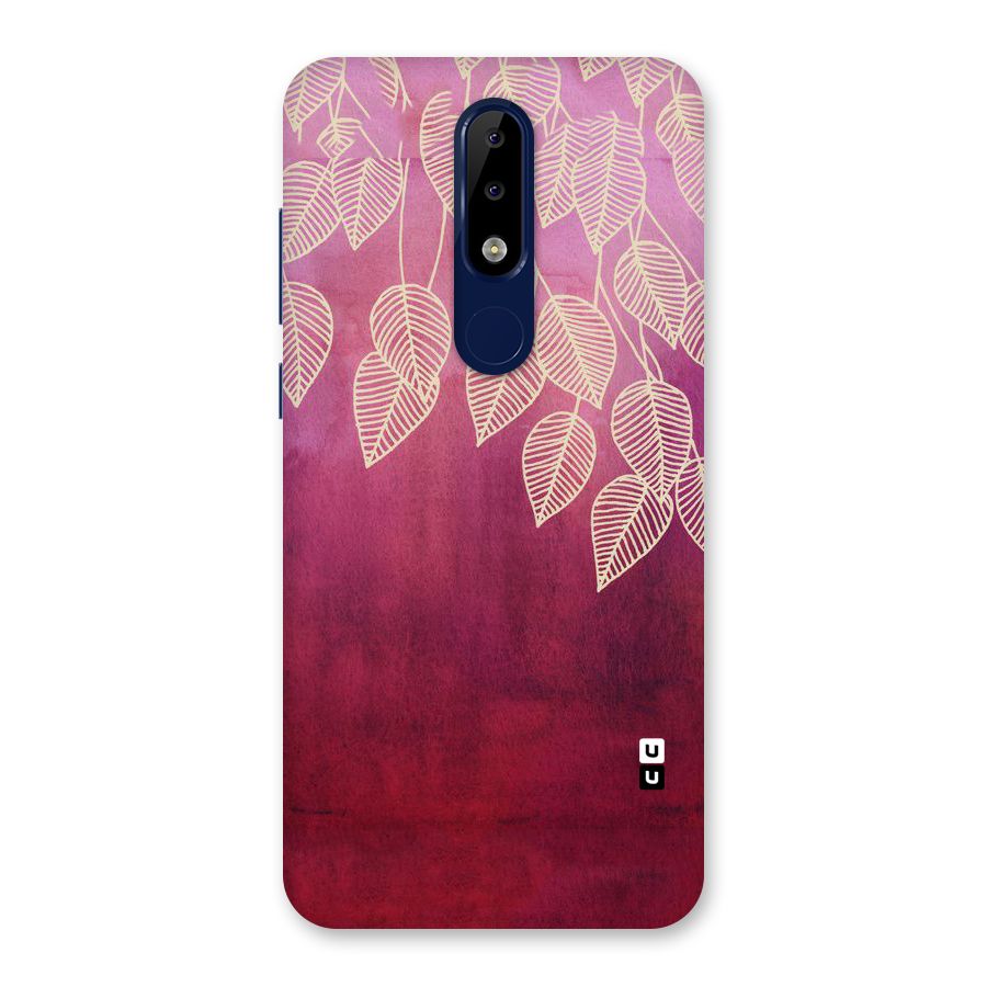 Leafy Outline Back Case for Nokia 5.1 Plus