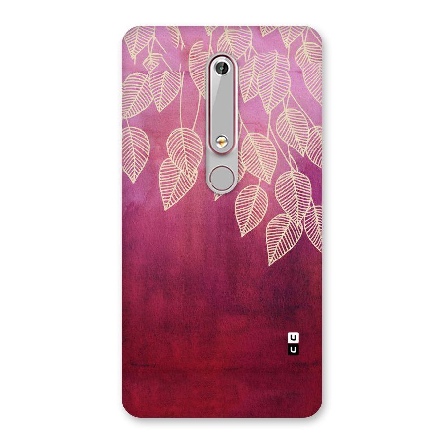 Leafy Outline Back Case for Nokia 6.1