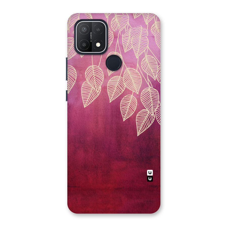 Leafy Outline Back Case for Oppo A15