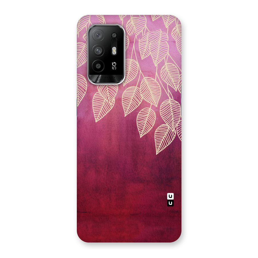 Leafy Outline Back Case for Oppo F19 Pro Plus 5G