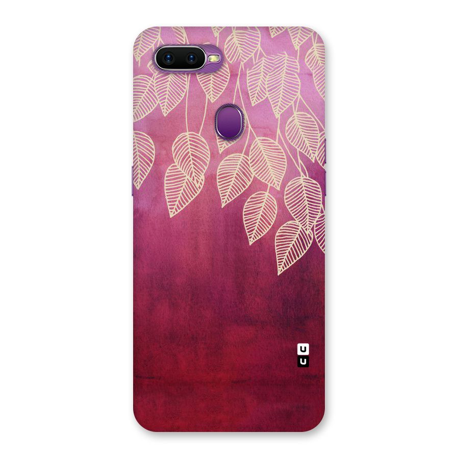 Leafy Outline Back Case for Oppo F9