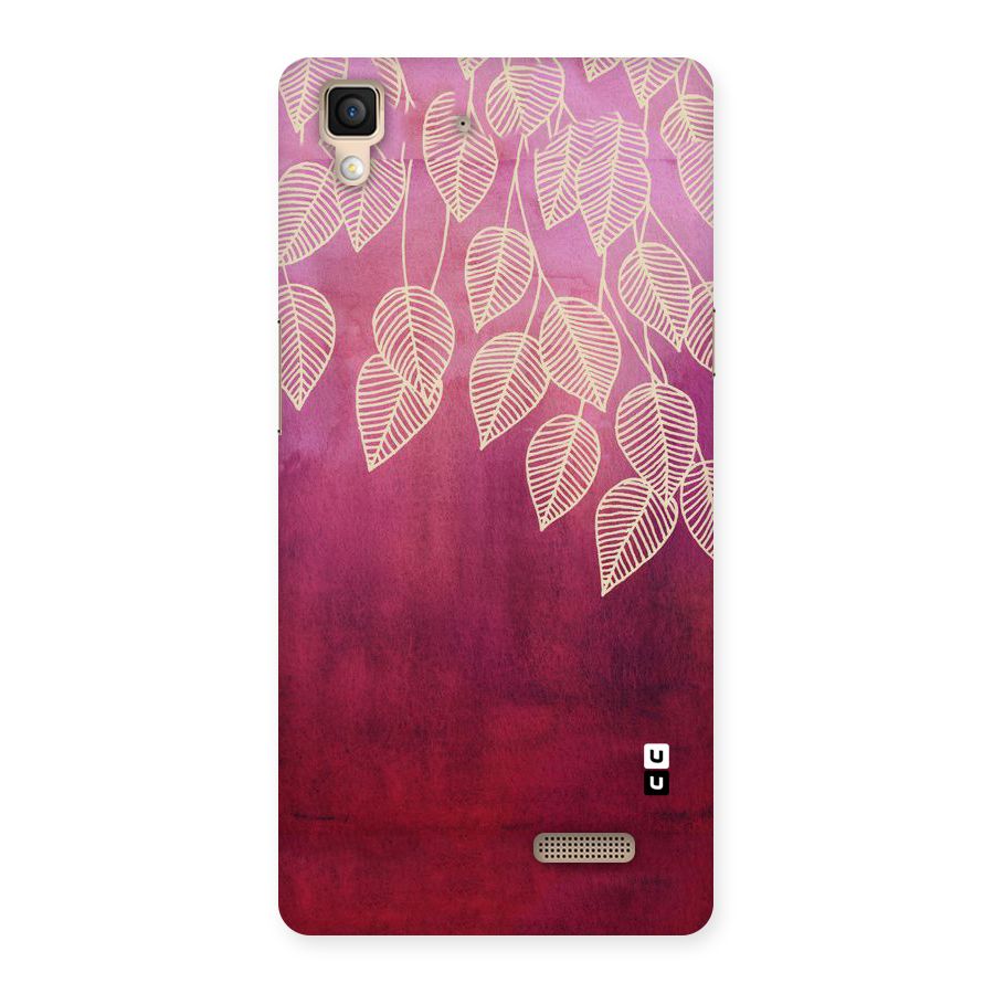 Leafy Outline Back Case for Oppo R7