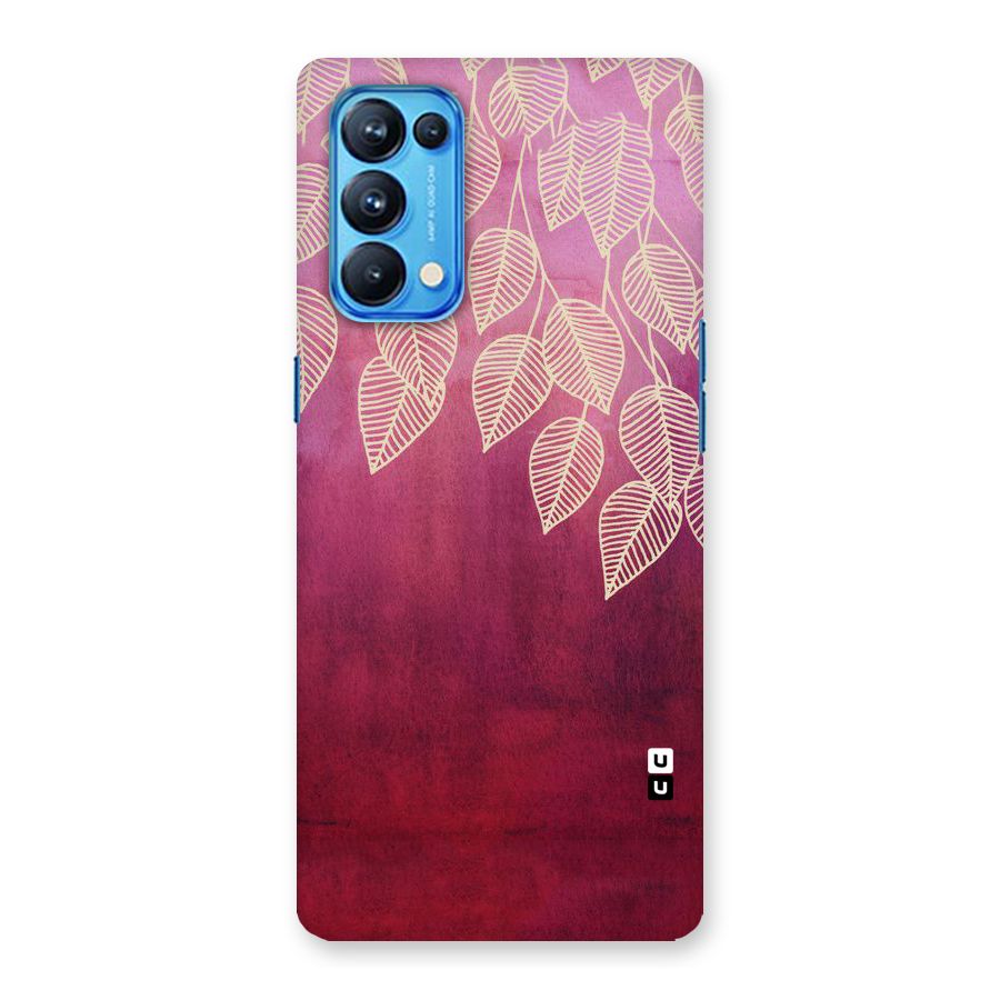 Leafy Outline Back Case for Oppo Reno5 Pro 5G