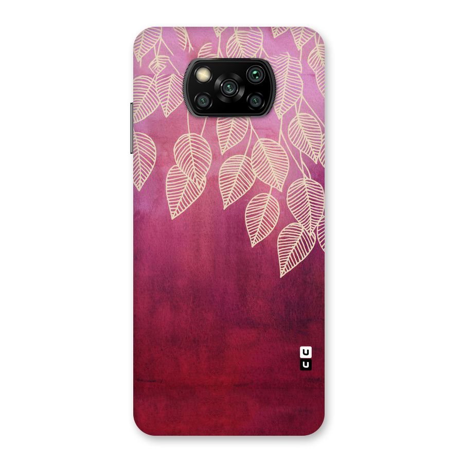 Leafy Outline Back Case for Poco X3