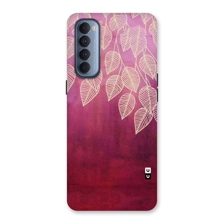 Leafy Outline Back Case for Reno4 Pro