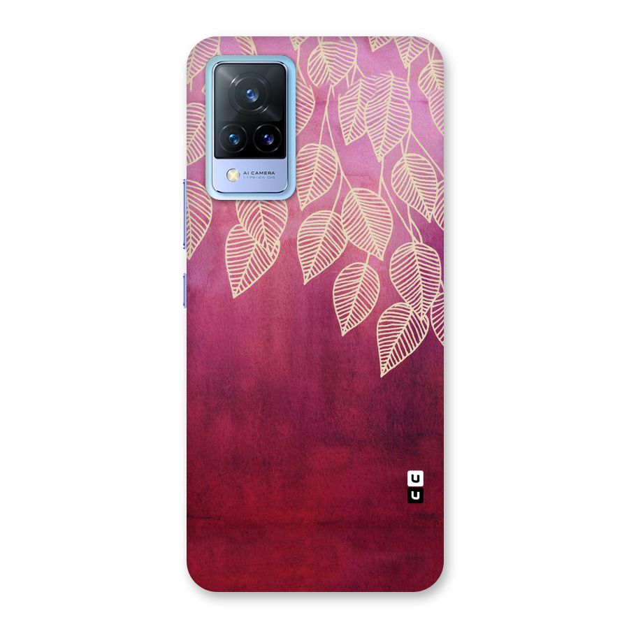 Leafy Outline Back Case for Vivo V21 5G