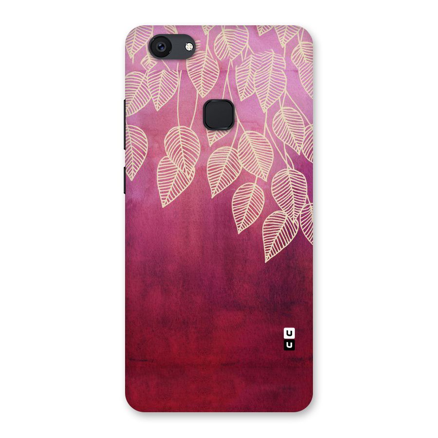 Leafy Outline Back Case for Vivo V7 Plus