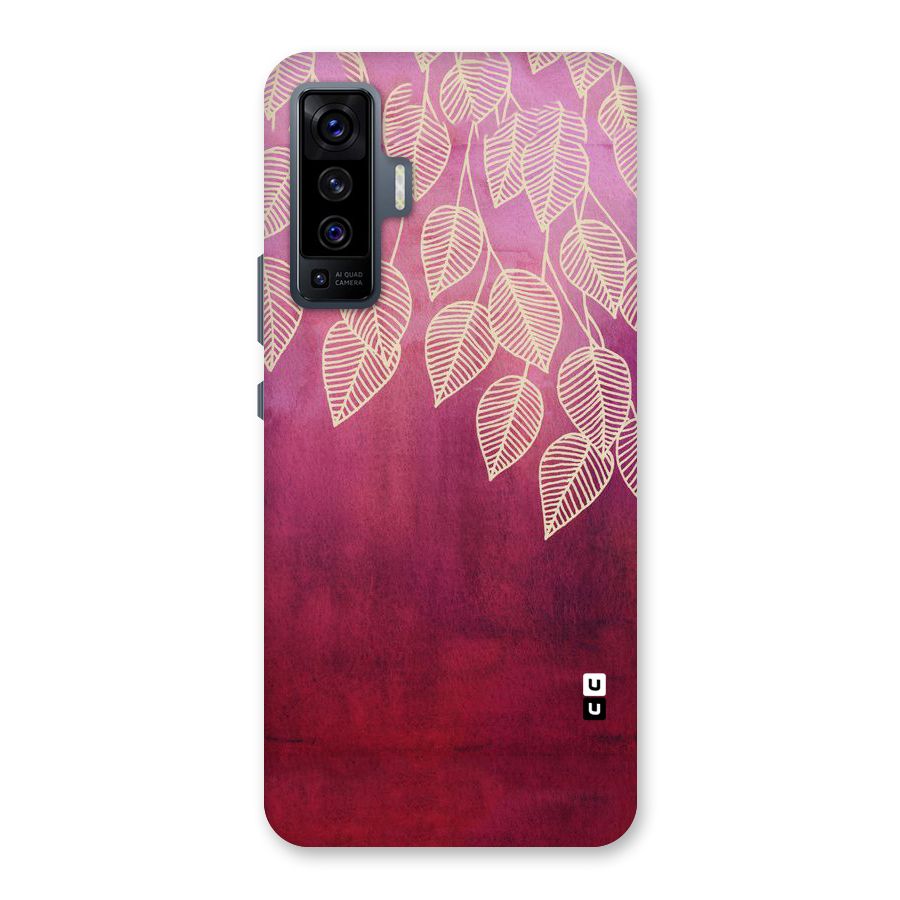 Leafy Outline Back Case for Vivo X50