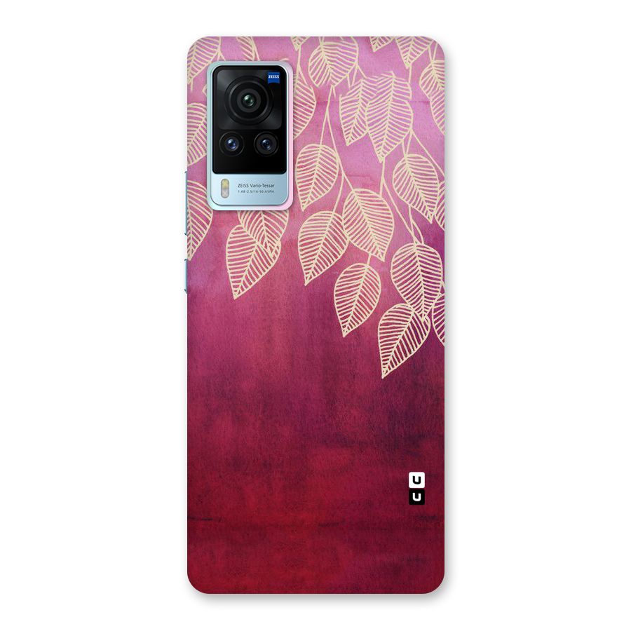 Leafy Outline Back Case for Vivo X60 Pro