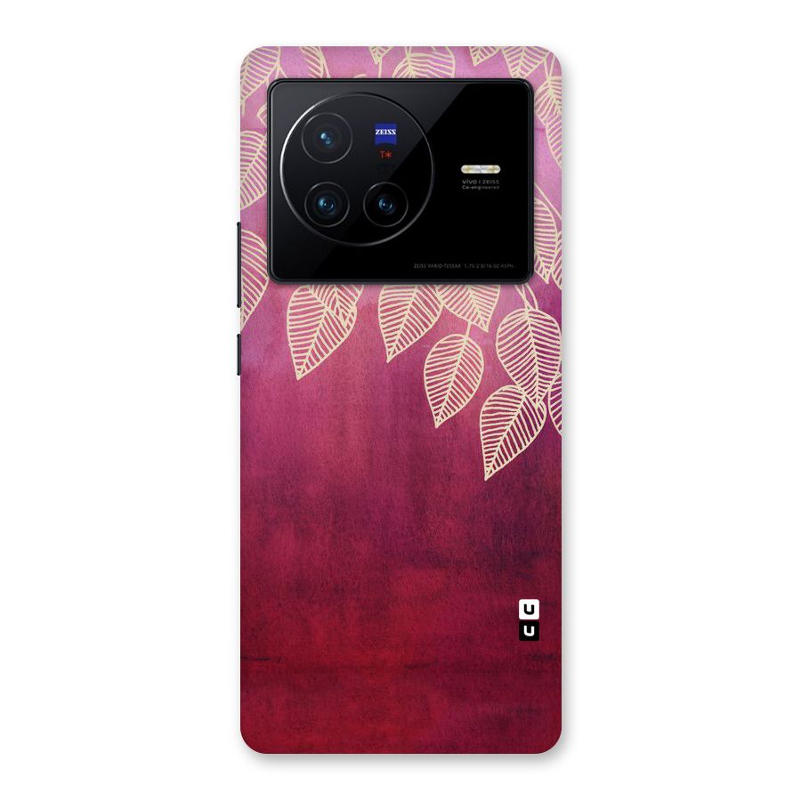 Leafy Outline Back Case for Vivo X80