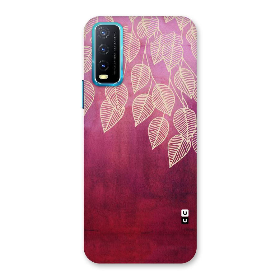 Leafy Outline Back Case for Vivo Y20G
