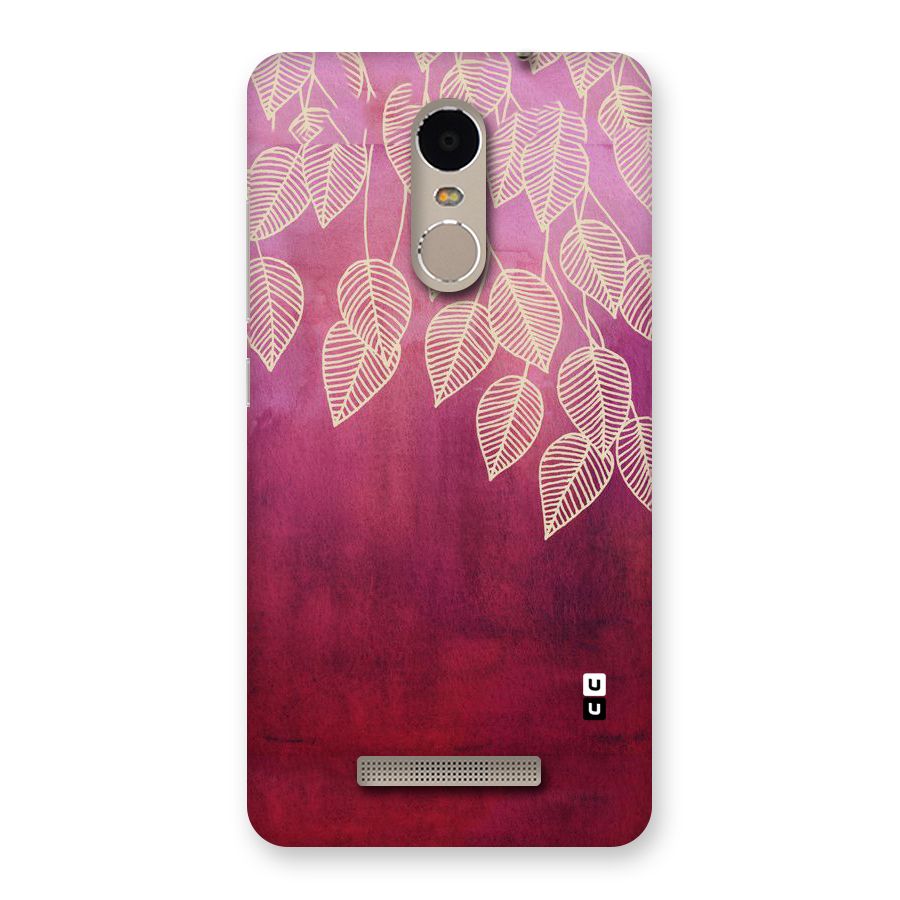 Leafy Outline Back Case for Xiaomi Redmi Note 3