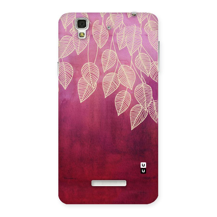 Leafy Outline Back Case for YU Yureka Plus