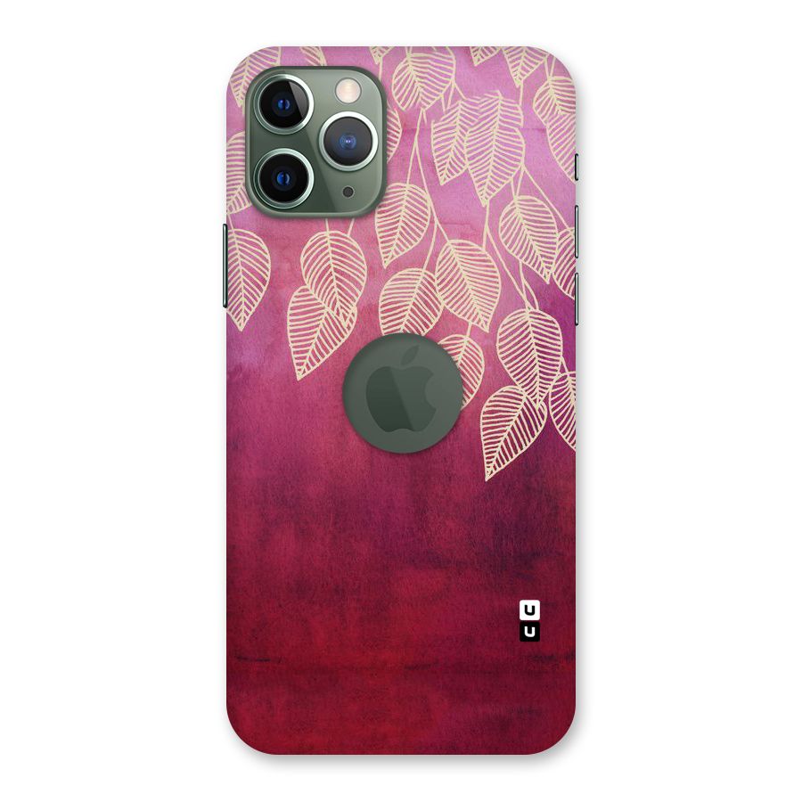 Leafy Outline Back Case for iPhone 11 Pro Logo  Cut