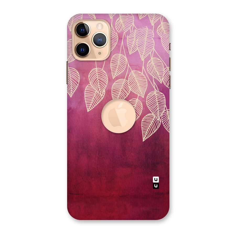 Leafy Outline Back Case for iPhone 11 Pro Max Logo Cut