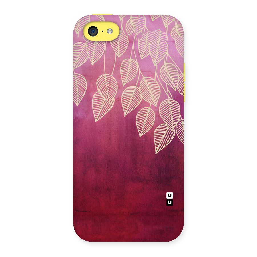 Leafy Outline Back Case for iPhone 5C