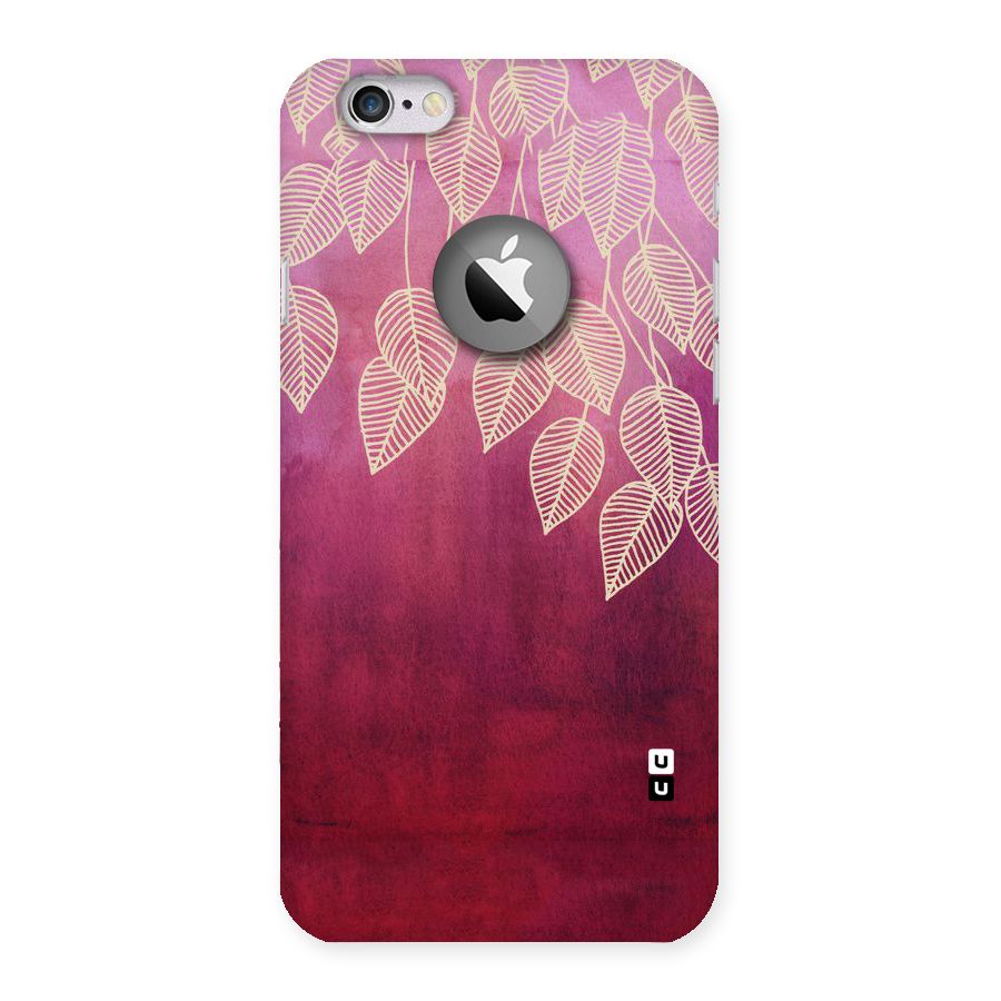 Leafy Outline Back Case for iPhone 6 Logo Cut