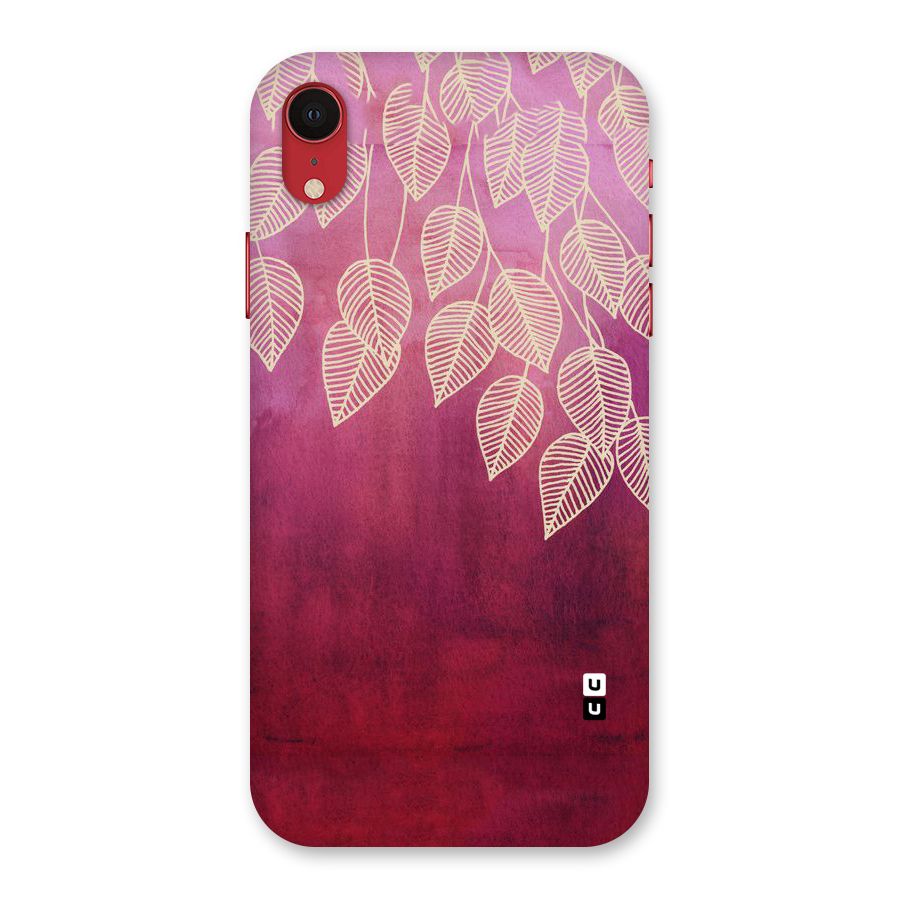 Leafy Outline Back Case for iPhone XR