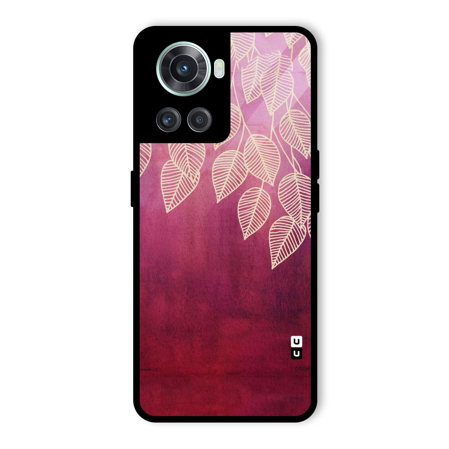 Leafy Outline Glass Back Case for OnePlus 10R