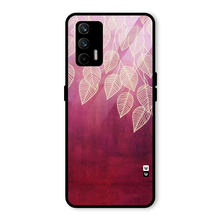 Leafy Outline Glass Back Case for Realme GT 5G