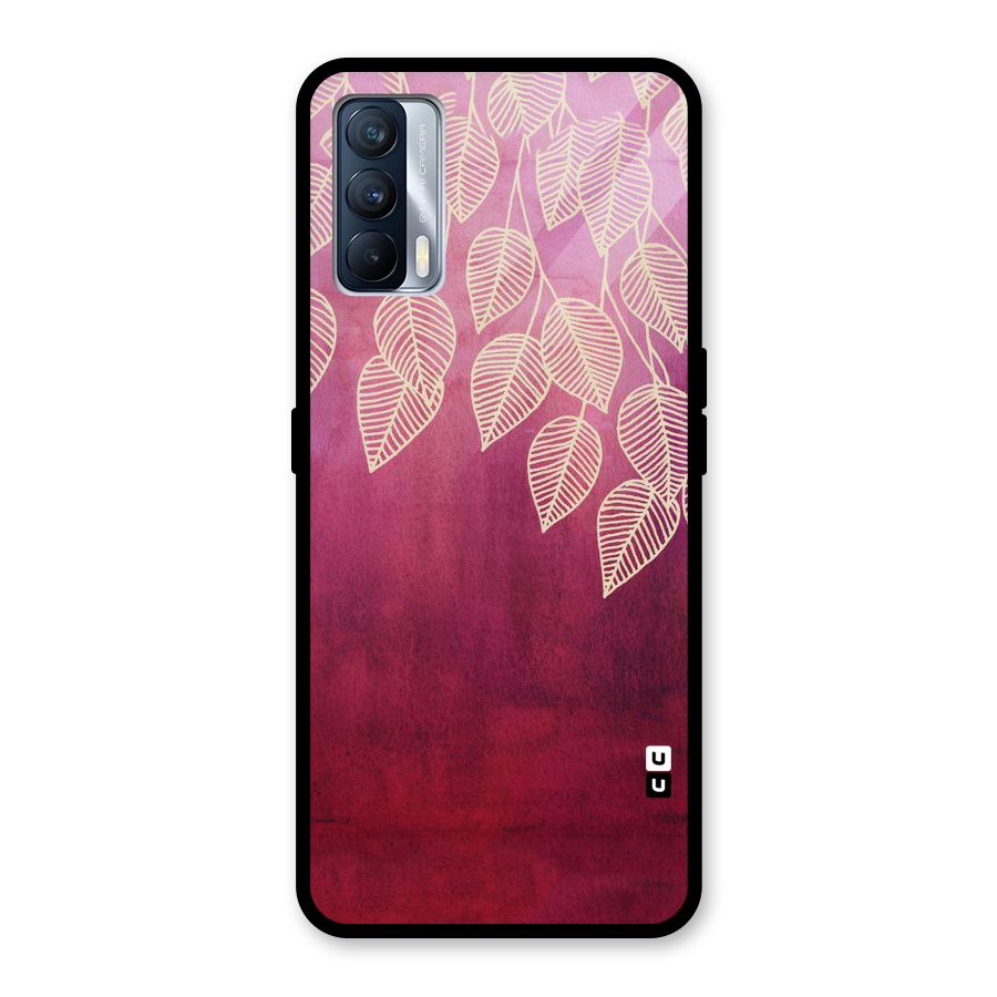 Leafy Outline Glass Back Case for Realme X7