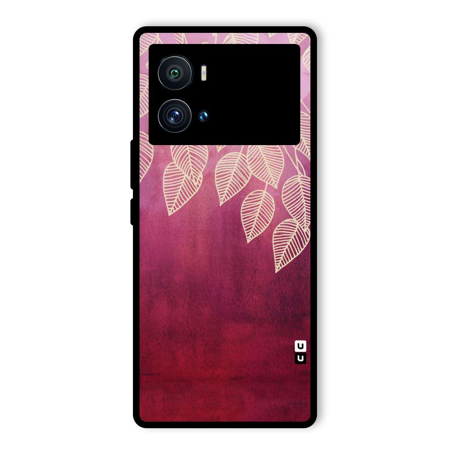Leafy Outline Glass Back Case for Vivo iQOO 9 Pro