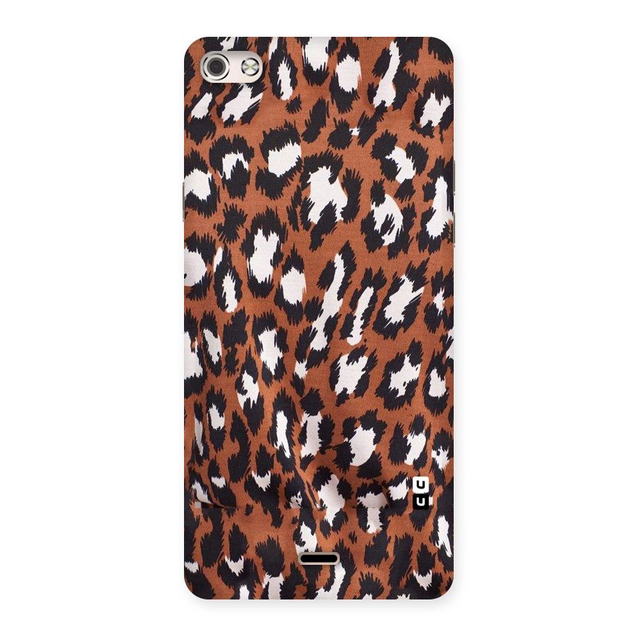 Leapord Design Back Case for Micromax Canvas Silver 5