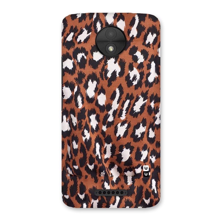 Leapord Design Back Case for Moto C