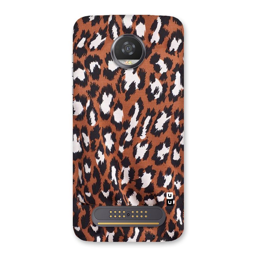 Leapord Design Back Case for Moto Z2 Play