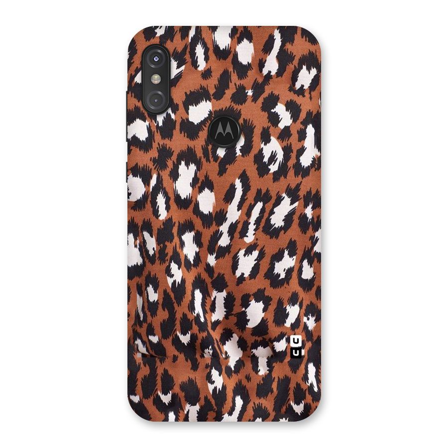 Leapord Design Back Case for Motorola One Power