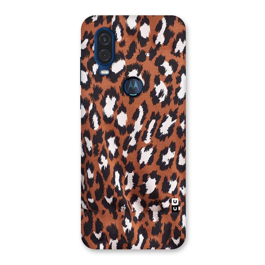 Leapord Design Back Case for Motorola One Vision