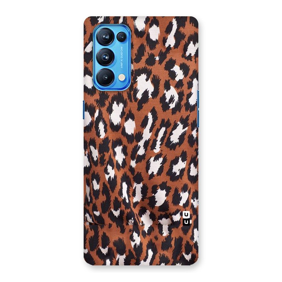 Leapord Design Back Case for Oppo Reno5 Pro 5G