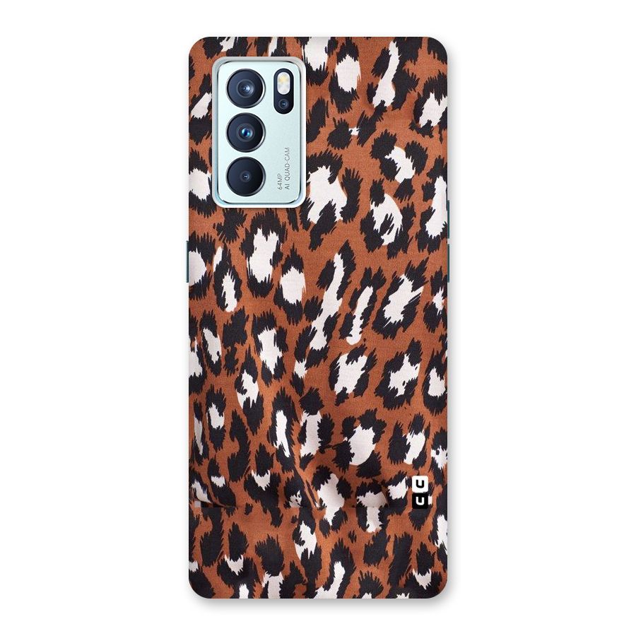 Leapord Design Back Case for Oppo Reno6 Pro 5G