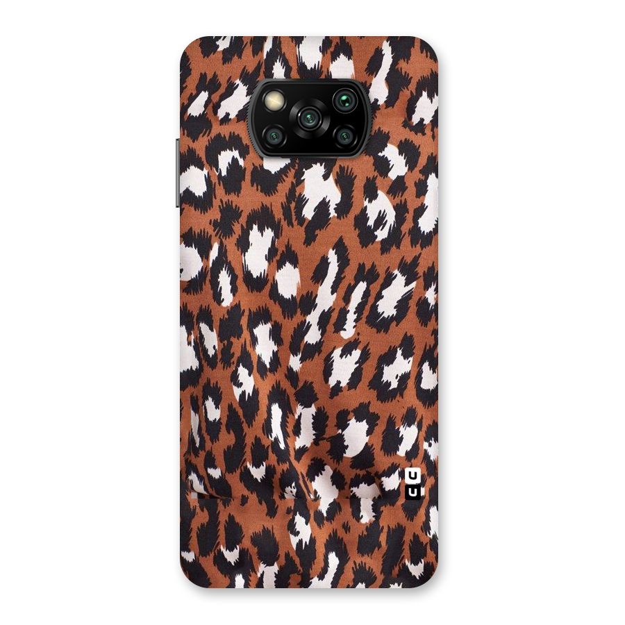 Leapord Design Back Case for Poco X3