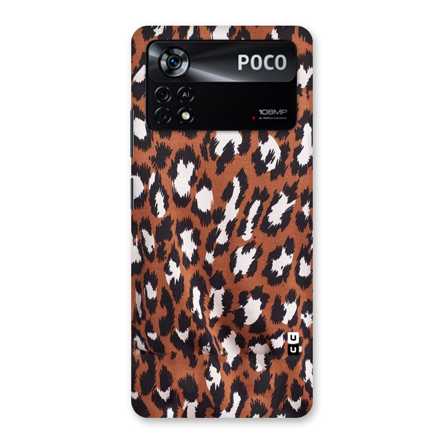 Leapord Design Back Case for Poco X4 Pro 5G