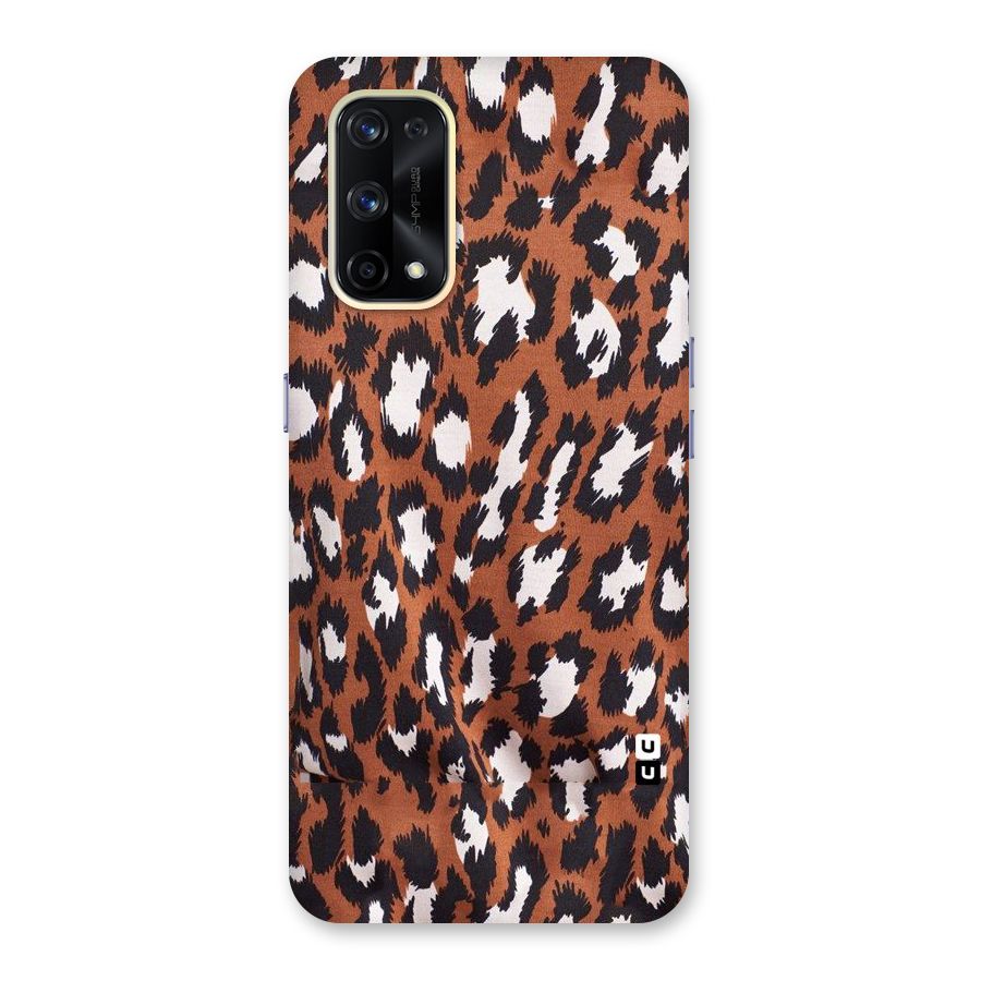 Leapord Design Glass Back Case for Realme X7 Pro