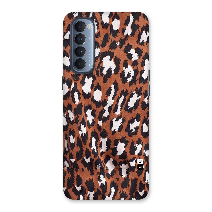 Leapord Design Back Case for Reno4 Pro
