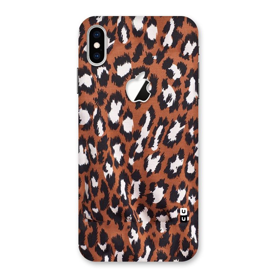 Leapord Design Back Case for iPhone XS Max Apple Cut