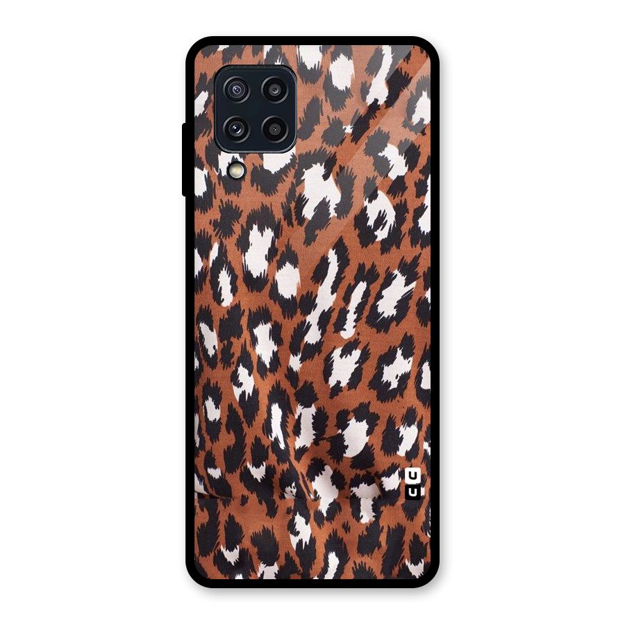 Leapord Design Glass Back Case for Galaxy M32