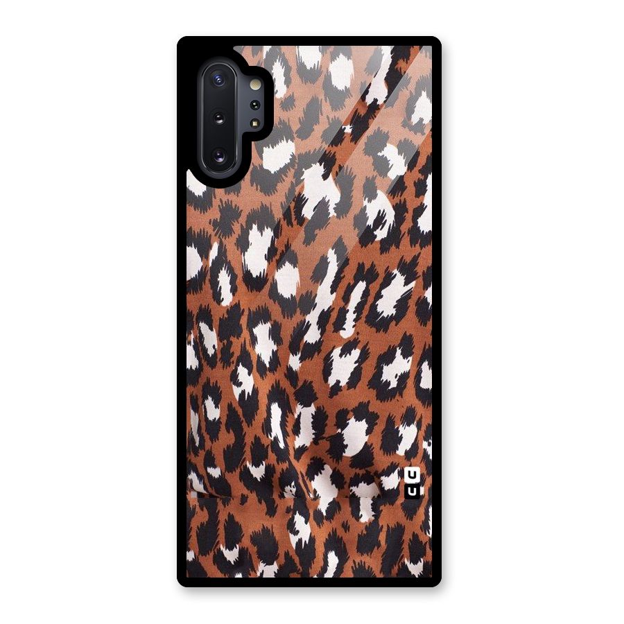 Leapord Design Glass Back Case for Galaxy Note 10 Plus