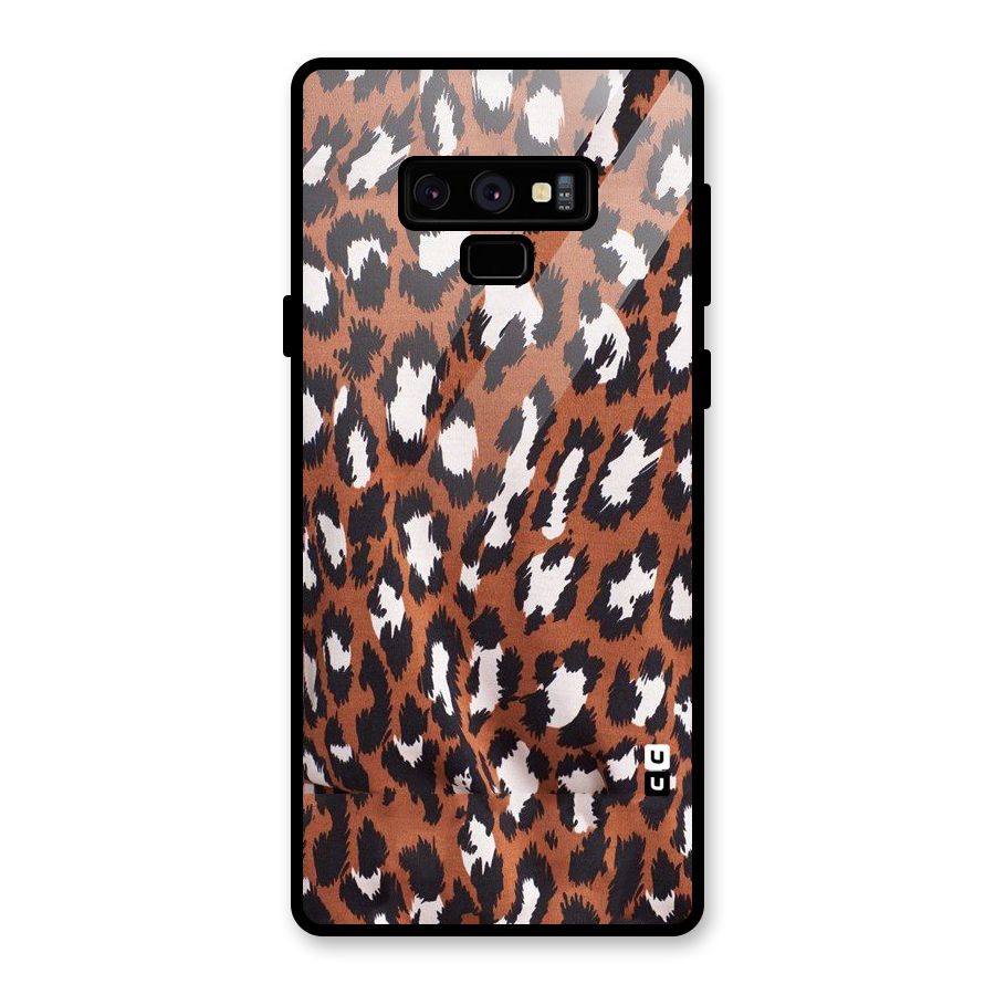 Leapord Design Glass Back Case for Galaxy Note 9