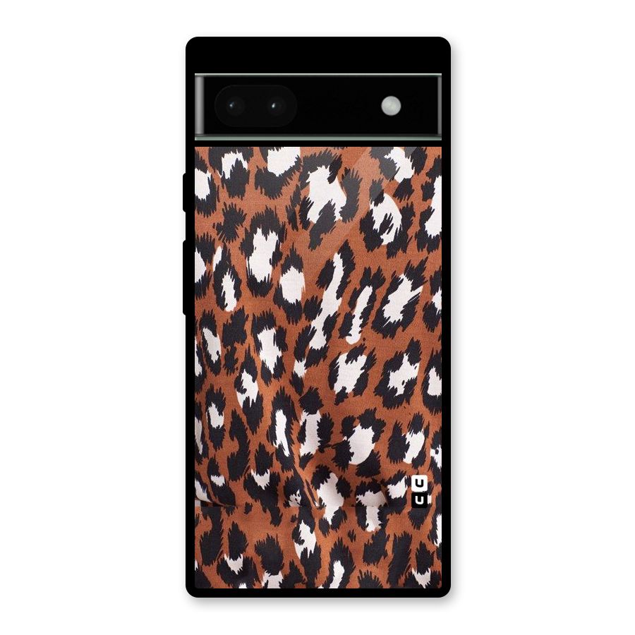Leapord Design Glass Back Case for Google Pixel 6a