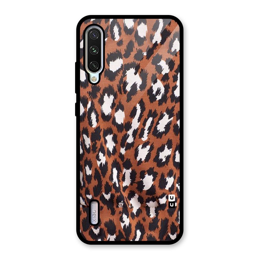 Leapord Design Glass Back Case for Mi A3
