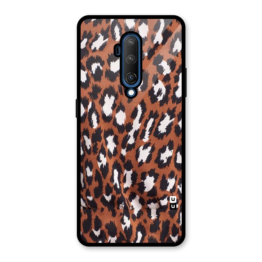 Leapord Design Glass Back Case for OnePlus 7T Pro