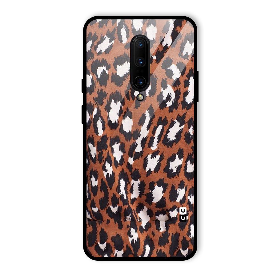 Leapord Design Glass Back Case for OnePlus 7 Pro